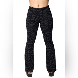 Kreepsville gray and black bat flares XL